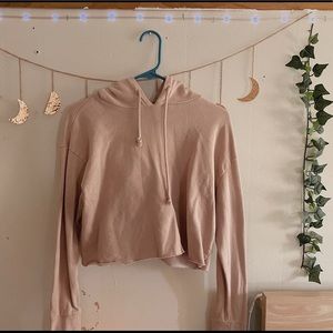 pacsun l.a. hearts cropped hoodie